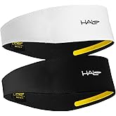 Halo Headband Sweatband Pullover, White and Black - 2 Pack