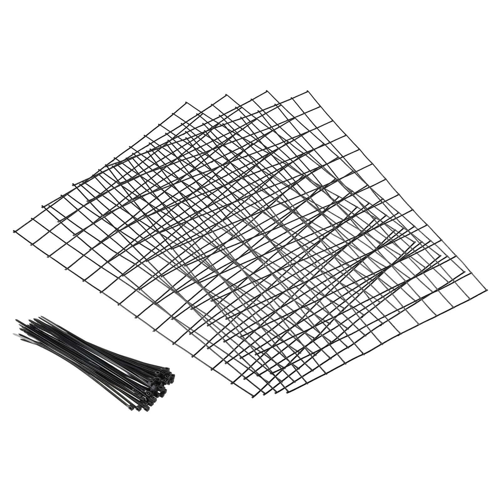 PATIKIL 13"x15.7" Small Wire Plant Protectors, 4 Pack Square Wire Plant Cages Garden Mesh Plant Wire Cage for Plant Vegetable Protection