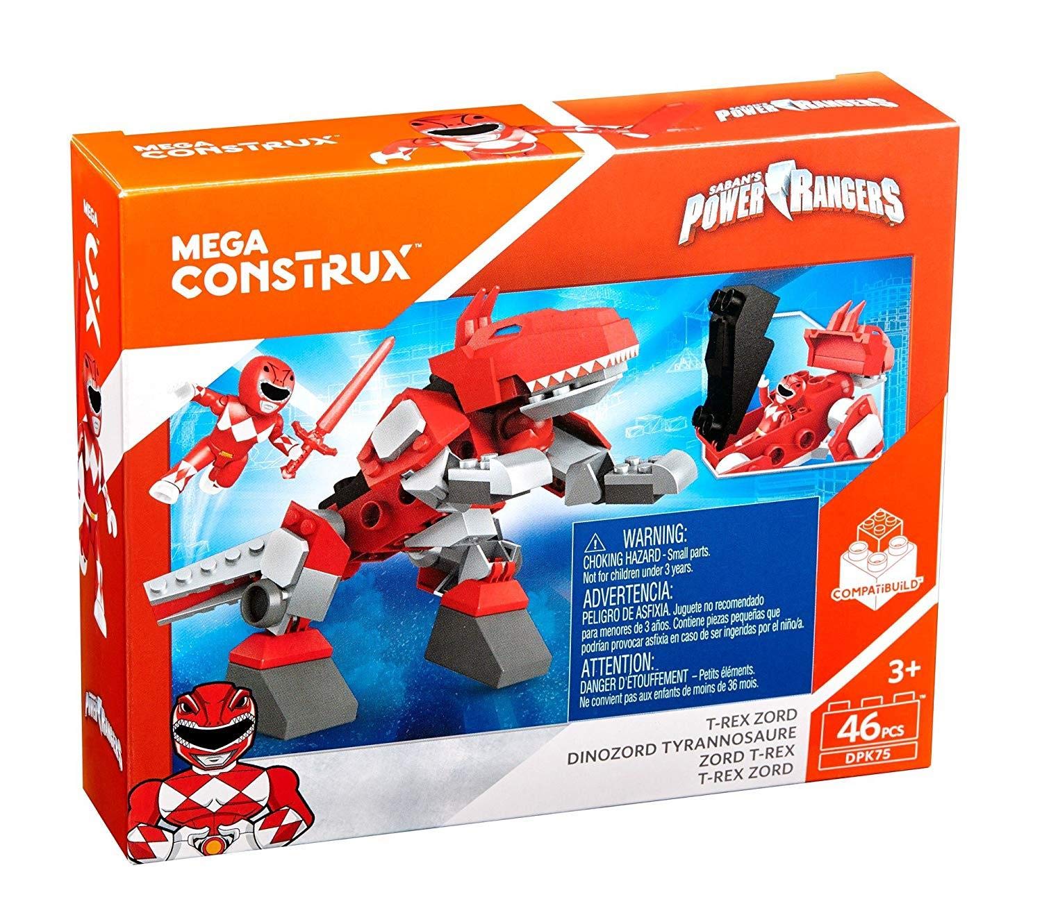Mua Construx Power Rangers T-Rex Zord Building Kit trên Amazon Mỹ chính ...