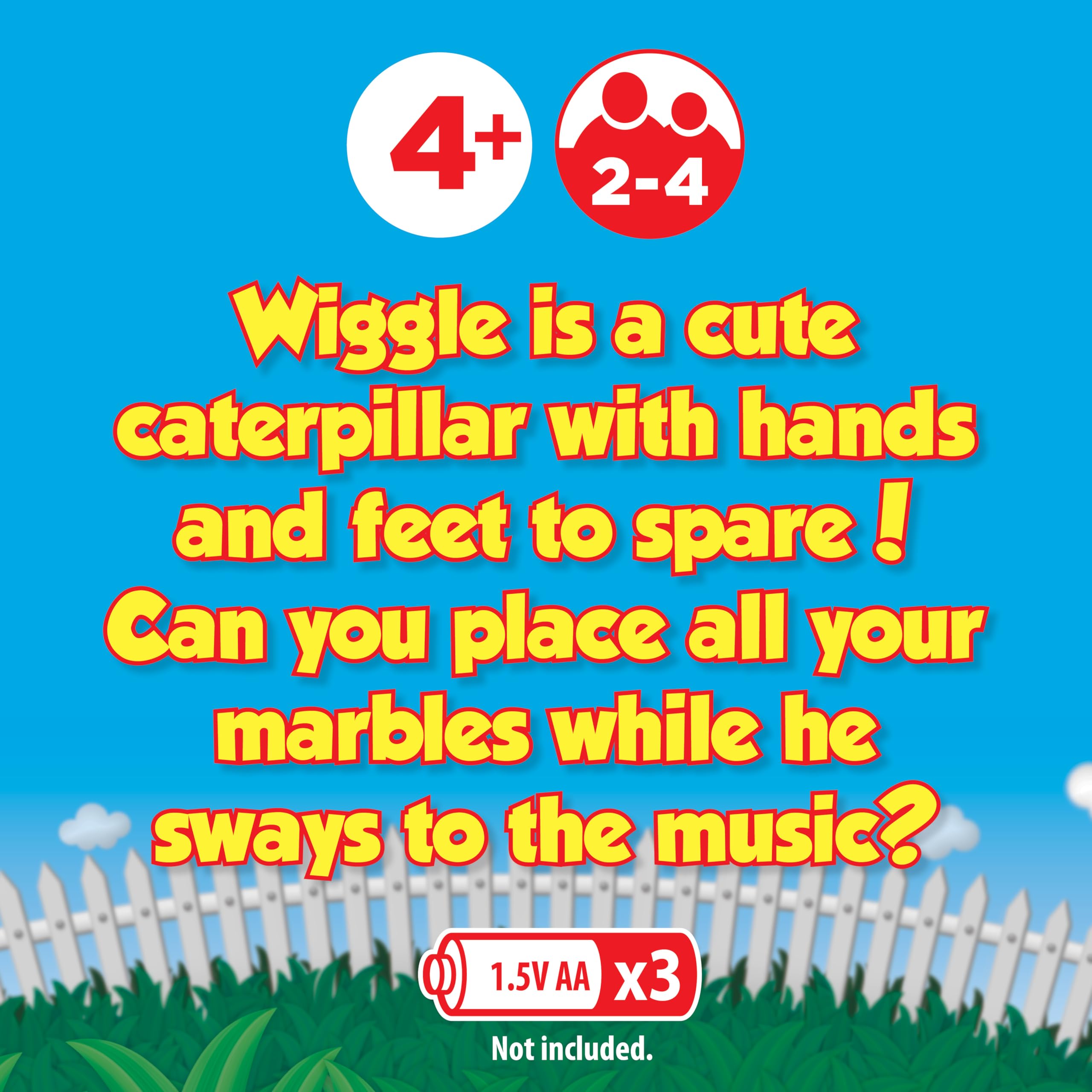 Giggle Wiggle Board Games for Kids, Hand-Eye Coordination, Preschool Games, The Twisting-Turning Race to Get Your Marbles to The Top Game, Ages 4+, Batteries Not Included