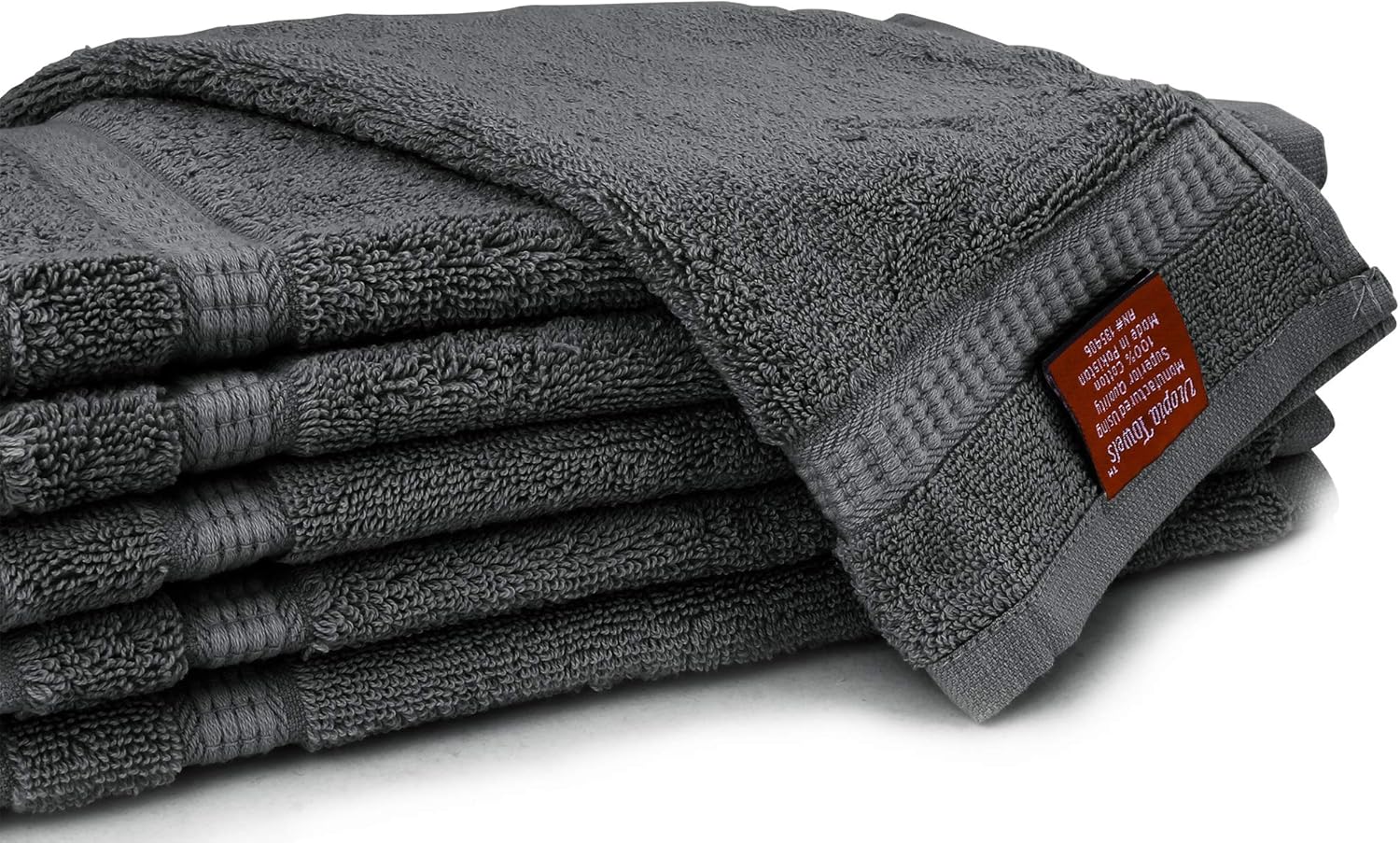 Utopia Luxury Washcloths 13" x 13" 12 pack - Gray: Home & Kitchen