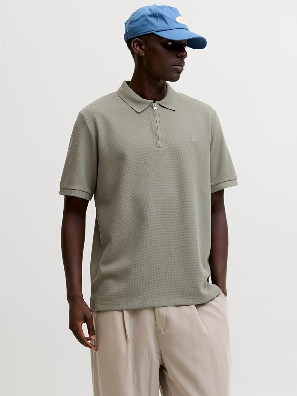 Jjeaustin Zip Polo Ss Noos