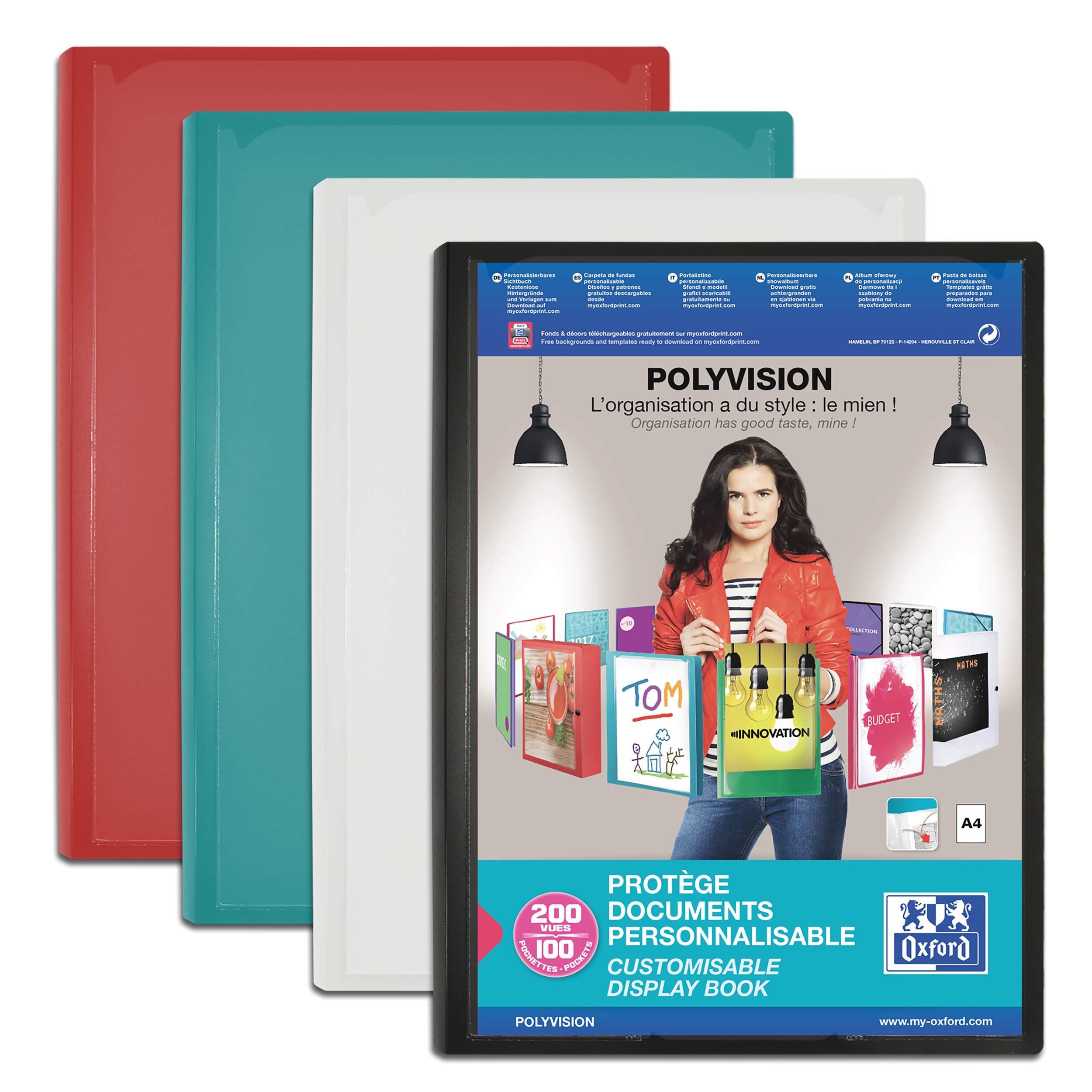Elba - 100206234 - Polyvision Customizable Document Holder 80 Polypropylene Opaque A4 Random Color