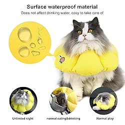 HiDREAM Cat Cone Collar,Cute Waterproof Elizabethan