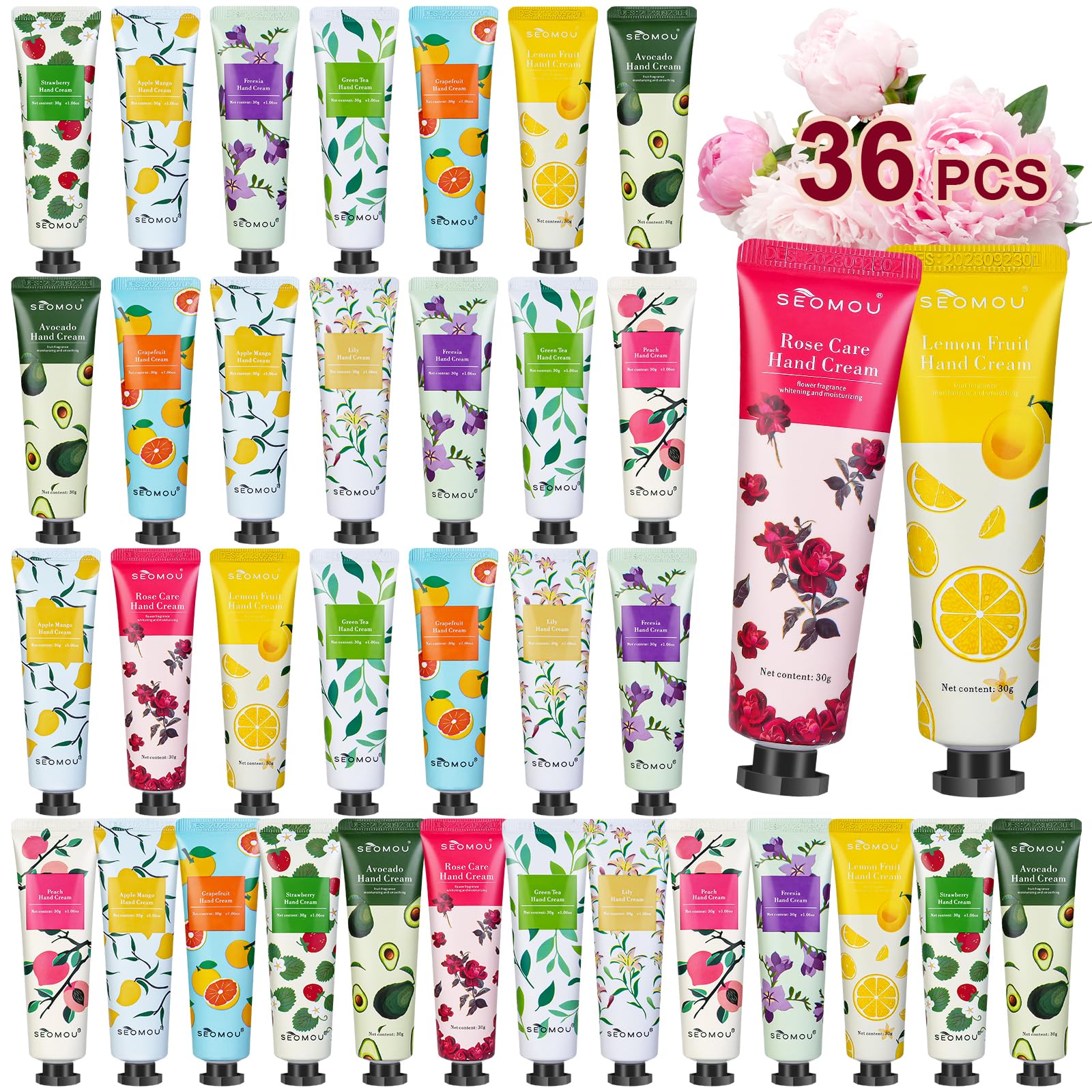 36 Pack Hand Cream Set, Hand Lotion Travel Size, Valentines Day Gifts For Her, Bulk Gifts For Women Coworker, Bulk hand Cream,Travel Size Lotion, Mini Hand Cream, Nurse Gifts Teacher Bridesmaid Gifts