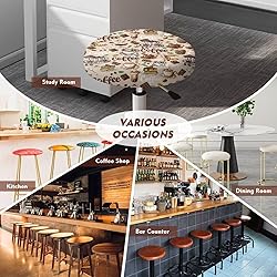 LJMKZJN 2 Pack Chocolate Coffee Stool Seat
