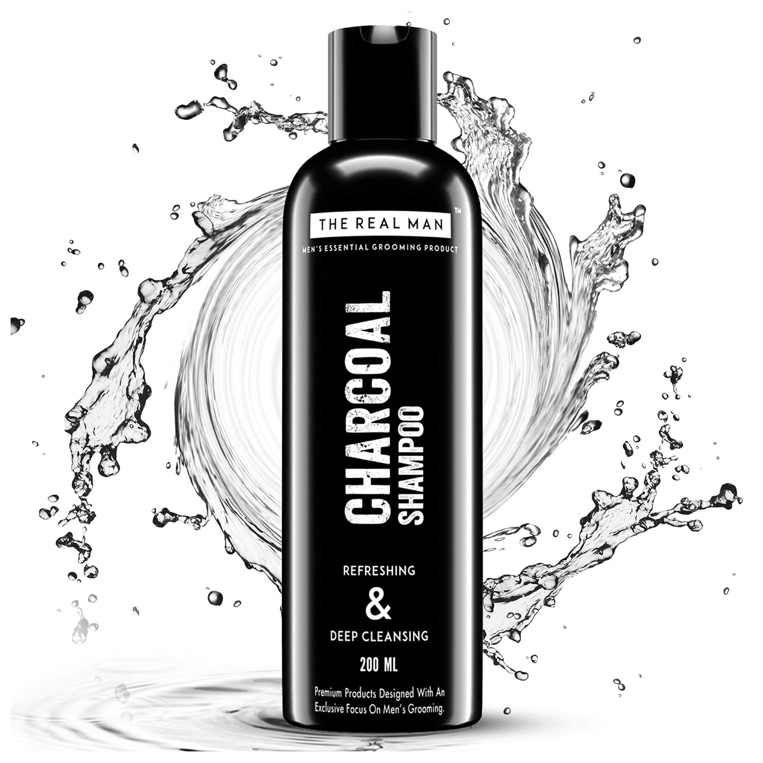 The Real Man Charcoal Shampoo 200Ml - (Pack Of 1) Rs.264 - Amazon