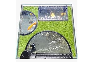 Floating Plant Corral for Aquarium, Fish Tank Accessories to Separate Floating Plants, Automatically Adjusts Height with Wate