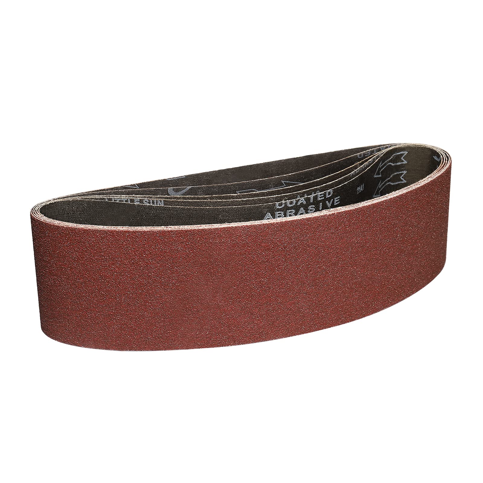 Sruhrak 100X915 mm Abrasive Sanding Belt Set - 5 Pack 60 Grits Sandpaper Belts for Portable Belt Sander — image 1