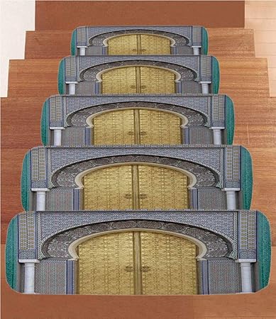 Amazon Com Sosung Moroccan Decor Coral Fleece Stair Treads Stair