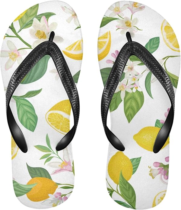 lemon flip flops