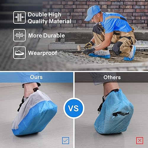 Thick Extra Disposable Boot Shoe Covers, Slip Proof Shoe Covers