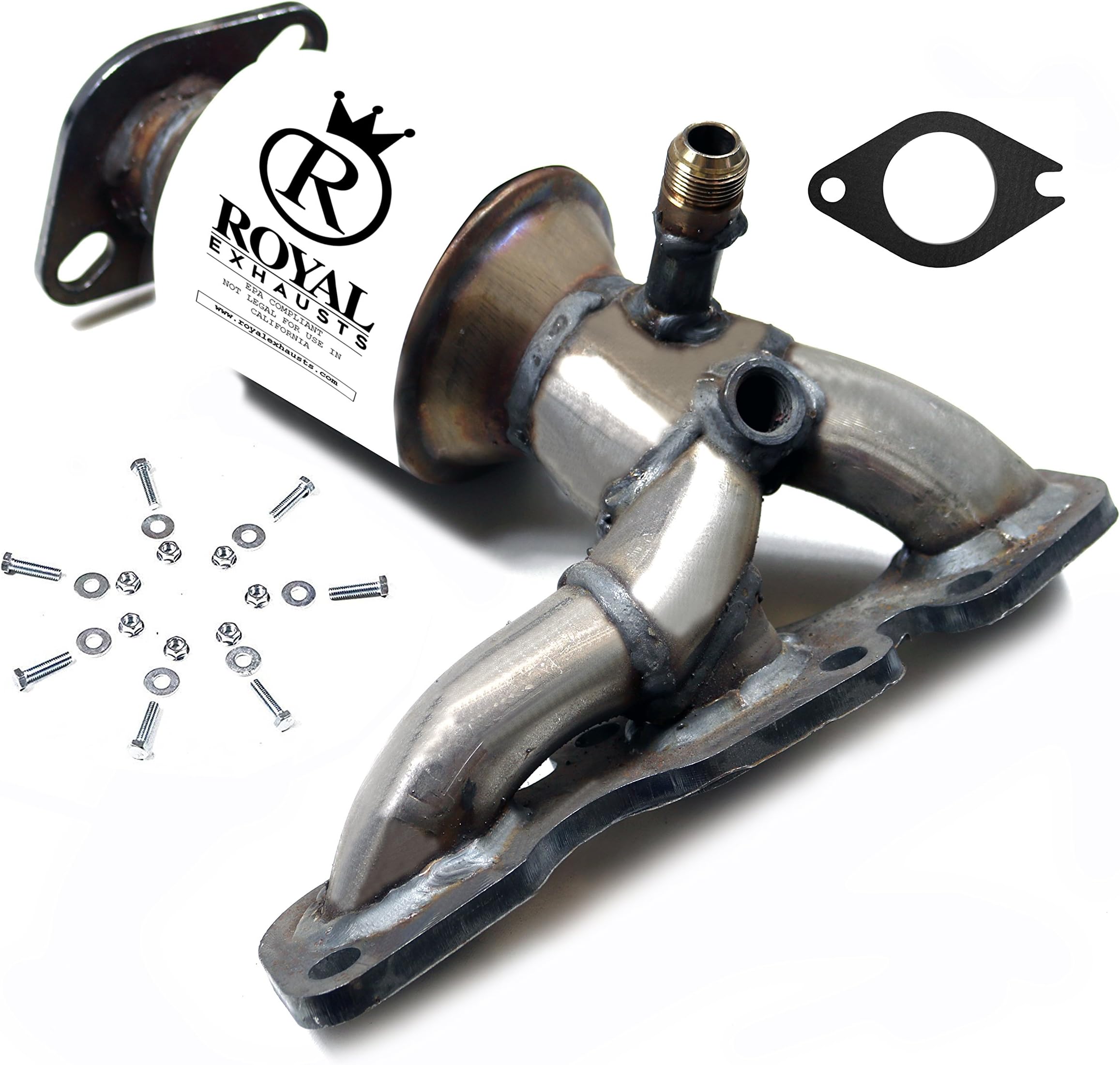 Royal Exhaust Catalytic Converter Compatible with 2001-2007 Ford Escape, 2001-2006 Mazda Tribute, 2005-2007 Mercury Mariner 3.0L, Direct Fit Firewall Side Catalytic Converter Exhaust System
