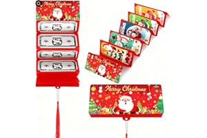 Christmas Money Holders, Xmas Cash Gift Card Holders with 10 Slots for Cash,Checks,Gift Cards Party Favors