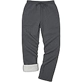 Pioneer Camp Men's Sherpa Lined Sweatpants Winter Warm Fleece Joggers Heavyweight Thermal Pants for Athletic Lounge Running