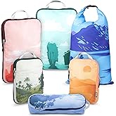 Compression Packing Cubes Set for Travel - Lightweight, Durable Clothes Organizer for Carry-On Luggage and Suitcases by TRIPPED Travel Gear