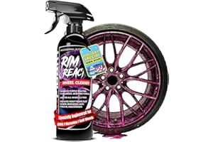 Carfidant Rim Reactor Wheel and Rim Cleaner Spray - Removes Brake Dust & Grime - Safe for BMW, Mercedes, Audi, VW & Porsche - No Scrub, pH Neutral, Non-Acidic Tire Cleaner - 16 fl oz