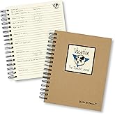Write it Down series by Journals Unlimited, Guided Journal, Vacation, The Traveler's Journal, Full-size 7.5"x 9", Kraft Hard Cover, Made in USA