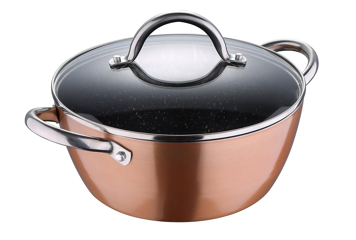 Bergner Eclipse Copper Pans Frying Pan Saucepan Casserole Pot Full Induction (20cm Casserole Pan