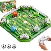 Oppvoci Remote Control Foosball Table, Mini Tabletop Soccer Board Game Toy | Mini Soccer Board Game with 3 Balls &amp; 4 Remote Controllers, Tabletop Football Toy Gift for Kids and Adults Ages 3-12+