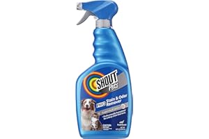 Shout for Pets Pro Strength Stain and Odor Remover Spray | Carpet and Upholstery Product for Pets and Pet Households in Fresh Scent | Stain Remover Product for Pets, 32 Ounces