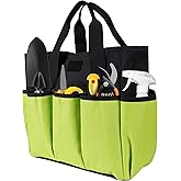 AASTT Portable Garden Tool Bag with 16 Pockets & Handle, Durable Waterproof Garden Tote Bag for women & Men, 900D Heavy Duty Gardening Tool Organizer and Storage Bags for Indoor & Outdoor