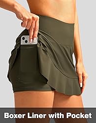 Soothfeel Women's Swim Skirt with Pocket High