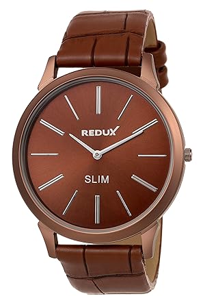 Redux Slim Case Analog Brown Dial Mens & Boys Watch RWS0212S