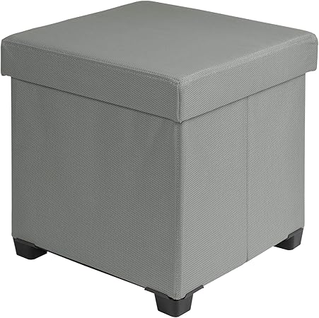 Amazon De Woltu Gartenhocker Beistelltisch Garten Aufbewahrungsbox Gartentruhe Gartenbox Faltbarer Sitzhocker Atmungsaktiver Textilenbezug Wetterfest Bis 300kg Belastbar Dunkelgrau