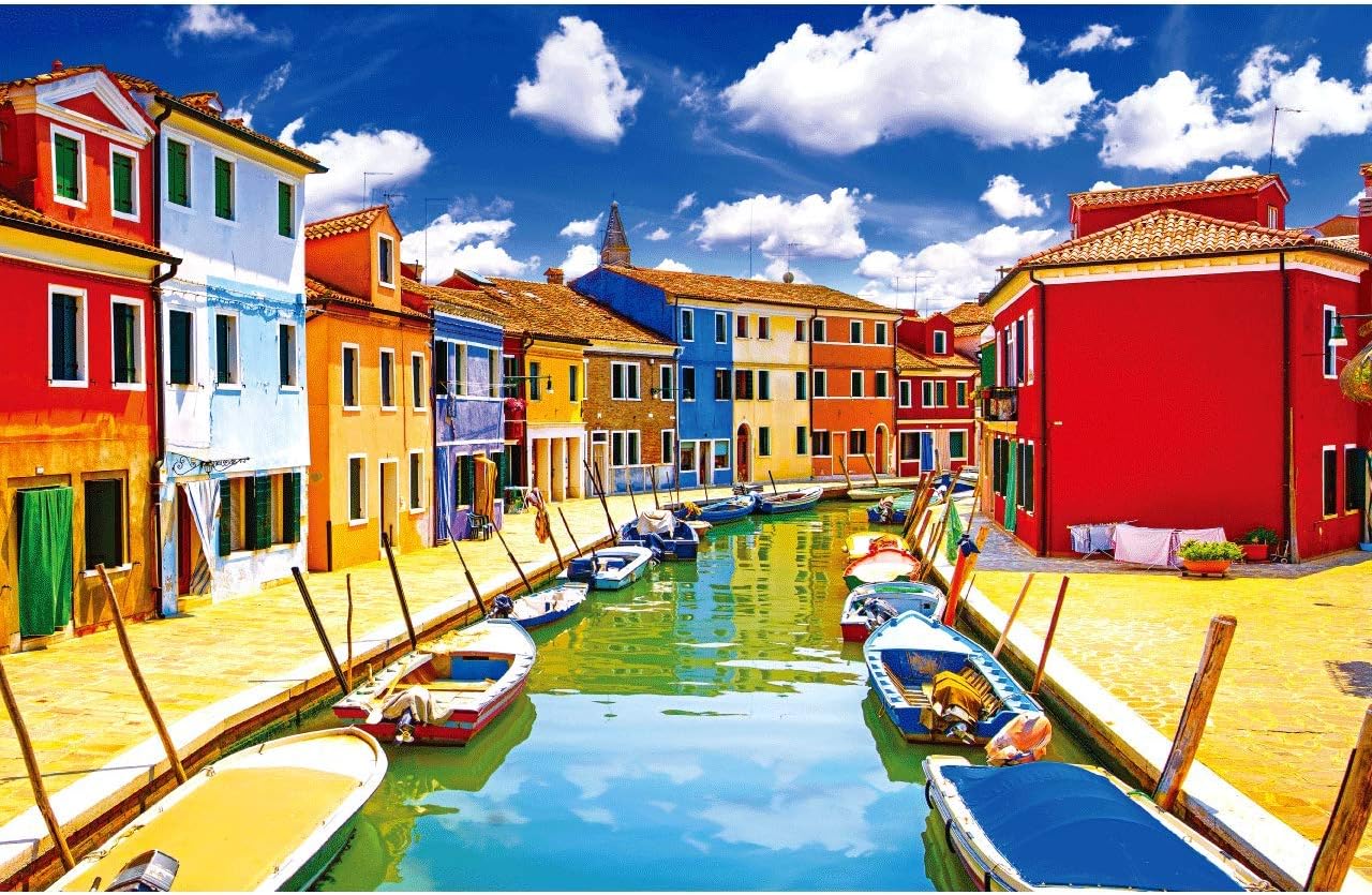 Hrayipt Burano Puzzle 1000 Piece Jigsaw Puzzles for Adults Kids Large Puzzle Game Toys Gift