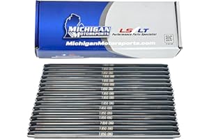 Michigan Motorsports Gen V LT 7.850 Chromoly Pushrods, 3/8" Diameter, .083" Wall, Fits 5.3L & 6.2L LT Engines LT1 LT4 L83 L8B L86 Gen 5 LT