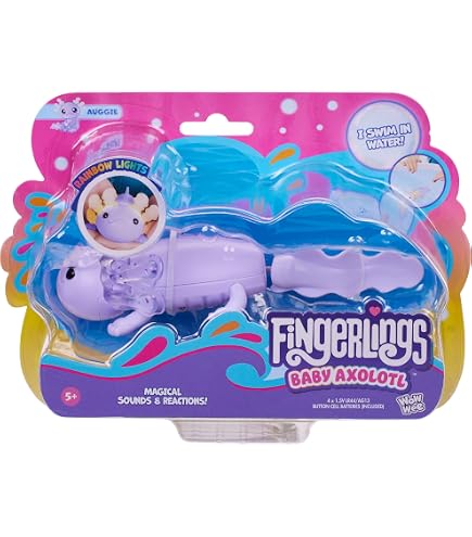 Bizak Fingerlings Colores Mágicos Norah – Mascota Interactiva Con +70 Sonidos, Se Agarra Al Dedo, Reacciona Al Tacto Y Tiene Pelito Suave, Regalo +3 Años