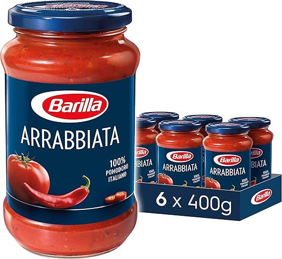 Barilla Arrabbiata Sauce 400g Pack of 6 Amazon.ca Grocery