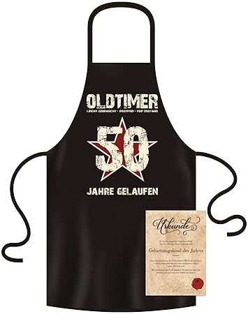 Soreso Design Geschenk Set Oldtimer 50 Jahre Gelaufen