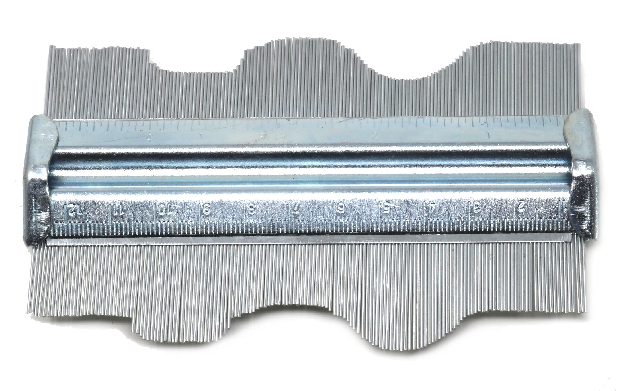 fiXte Metal Contour Gauge Profile Measuring Tool Carpet Laying Cutting Tiles Carpentry Woodwork Metalwork DIY 5" (125mm)