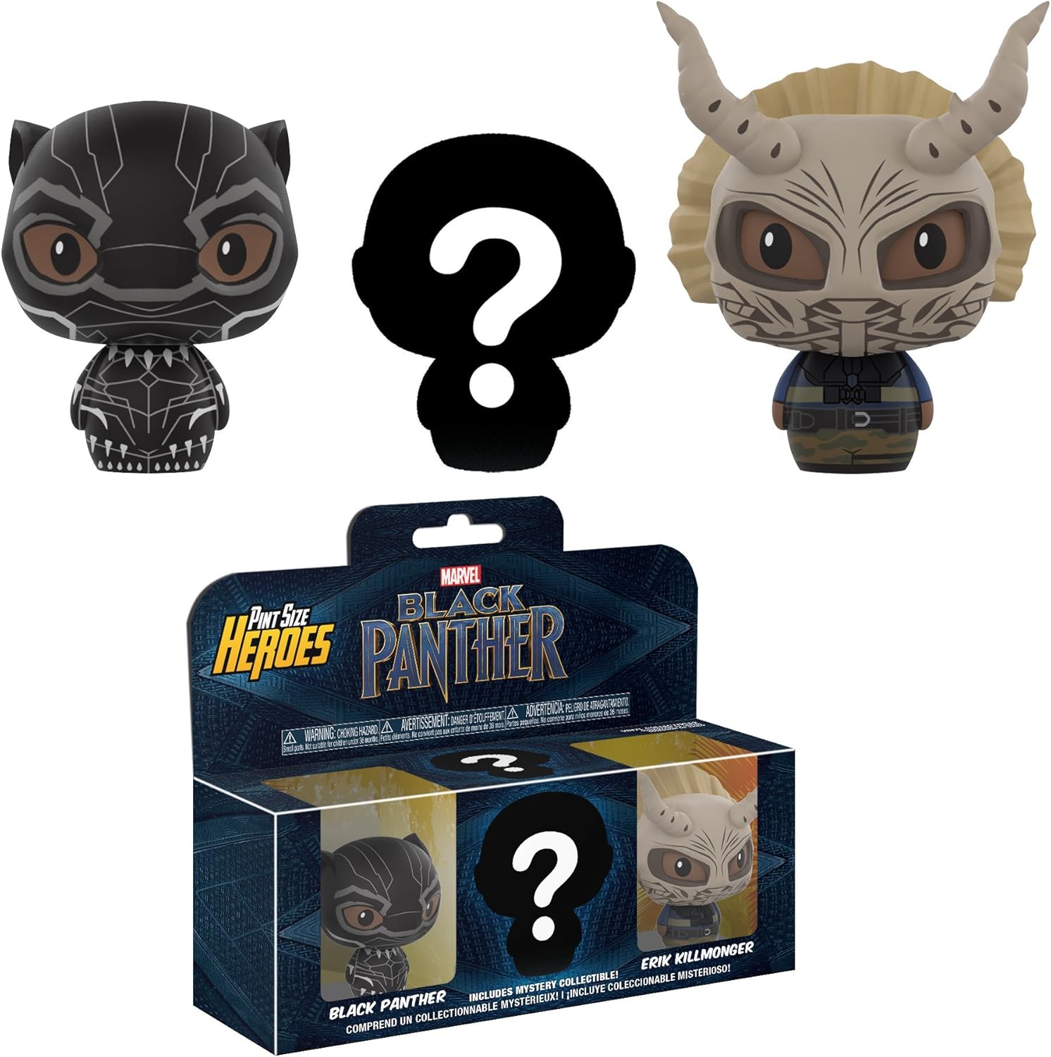 Funko Pint Sized Heroes: 3-Pack: Marvel: Black Panther, Multicolor - Image 3