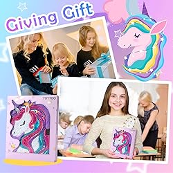 Unicorn Diary for Girls with Lock, Plush Unicorn