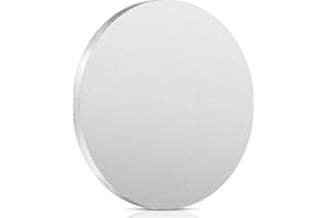 Hicarer 1 Pcs 1/4" Thickness Stainless Steel Disc 3" Diameter Round Circle Plate Metal Circles for Crafts Stamping Sanding Engraving