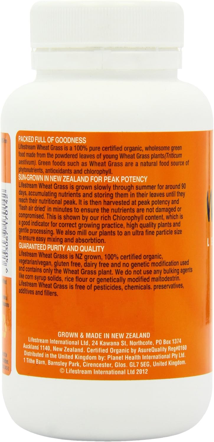 Amazon Com Lifestream Wheat Grass Leaf Powder Powder 100g