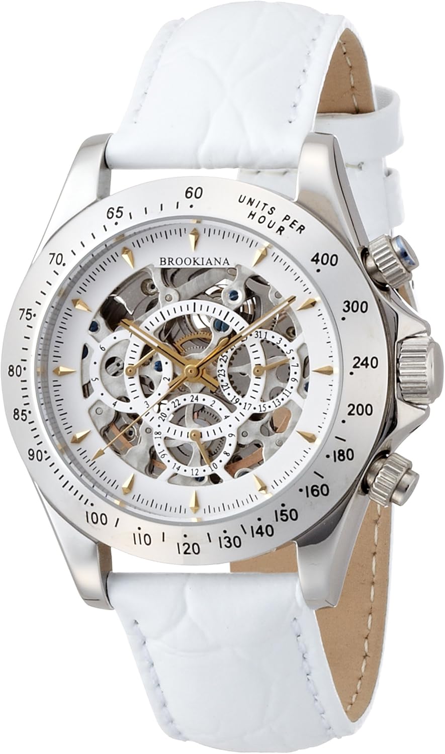 Amazon Co Jp Burukkia Na Brookiana Watch Mechanical Skeleton Date Day Calendar Ba1679 Svgp Men S Wrist Watches