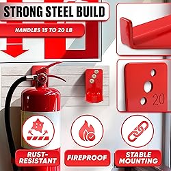 Set of 4 Fire Extinguisher Mount Bracket