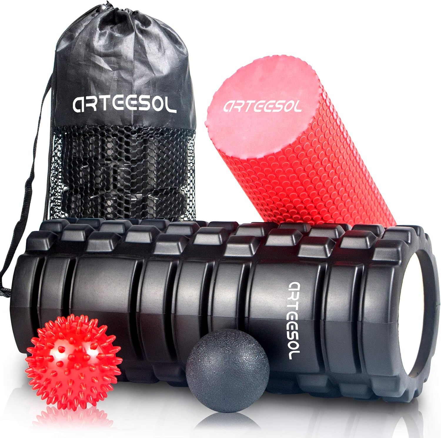 arteesol Foam Rollers for Deep Tissue Massage, Trigger Point Fitness