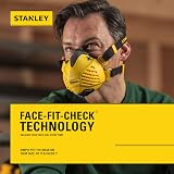 STANLEY P3 Reusable Dust Mask Face-Fit-Check M/L P3 Filters view 2