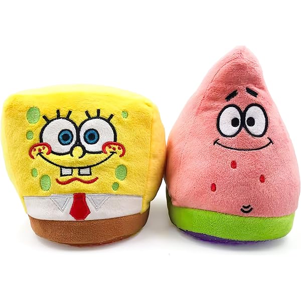 spongebob and patrick plush slipper