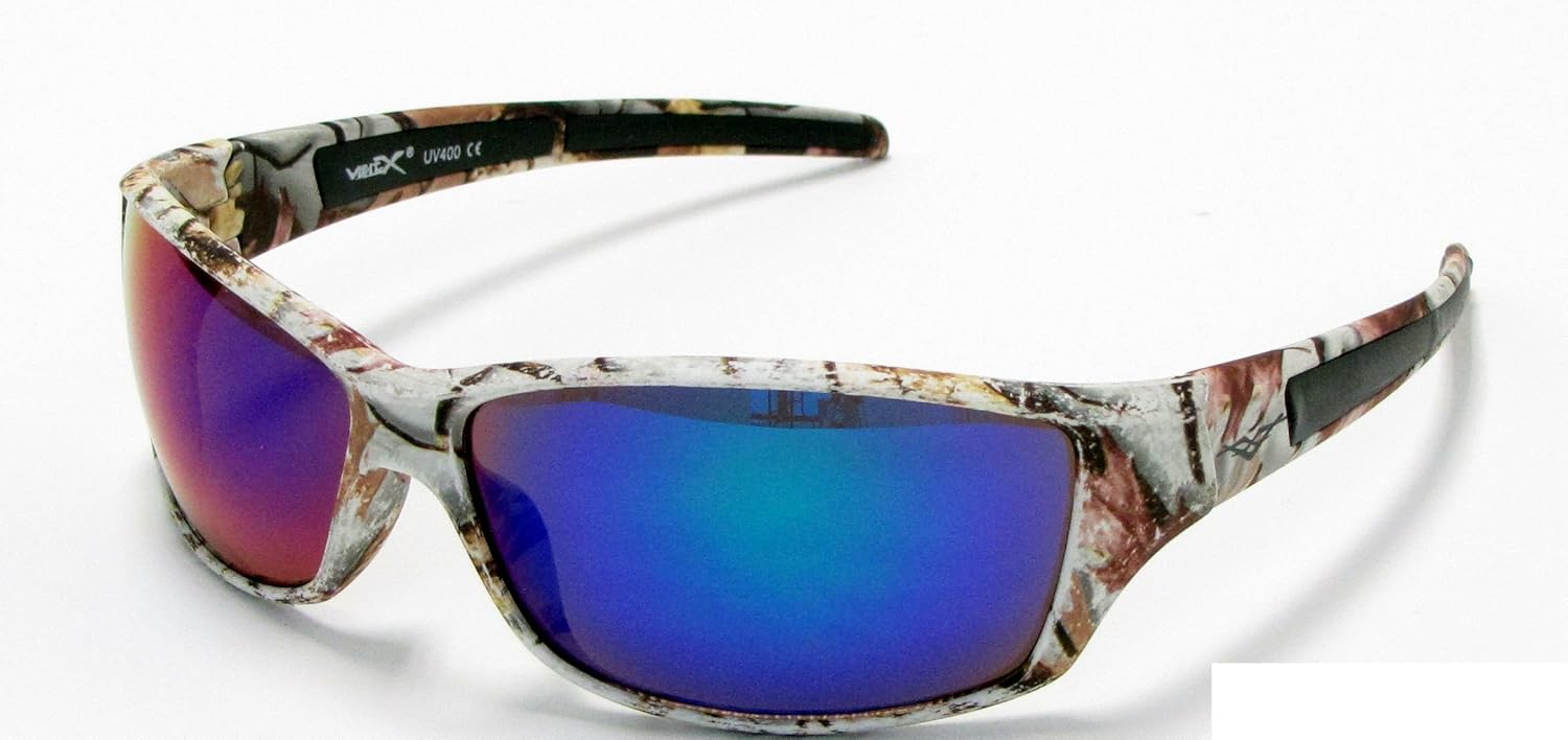 VertX Mens Sport Camouflage Sunglasses Fishing Hunting Outdoor White