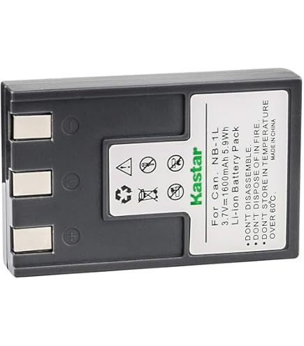 Amazon.com : Kastar 2 Pack Lithium-Ion Battery Pack for Canon NB