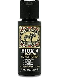 Bick 4 Leather Conditioner and Leather Cleaner - Will Not Darken Leather - Safe of Leather Apparel, Furniture, Jackets, Shoes, Auto Interiors, Bags & All Other Leather Accessories&hellip;