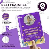 G4Gadget A4 Punched Pockets 500 Pack 30 Micron 10-15 Sheets Value Set view 3