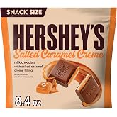 HERSHEY'S Salted Caramel Creme Flavored Snack Size, Candy Bag, 8.4 oz