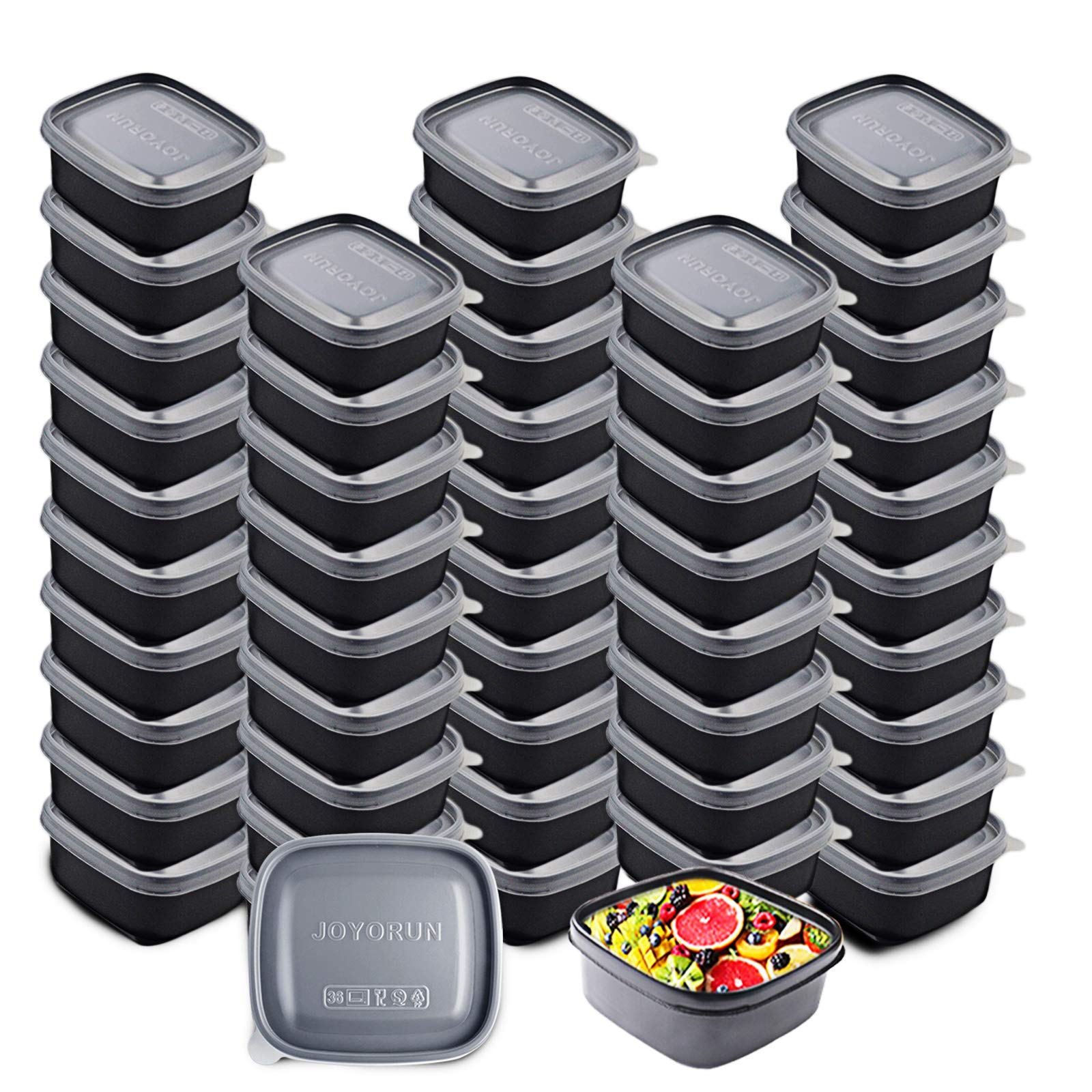 Photo 1 of Meal Prep Containers Food Storage Containers with Lids - Stackable, Microwave, Dishwasher & Freezer Safe - 8.5 oz, 50 Packs